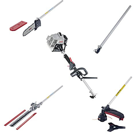 AL-KO Benzin-Multitool BC 260 MT Komplettset, 0.75 kW Motorleistung 2-Takt, Komplettgerät mit Fadenspule/Messerblatt/Heckenschere/Hochentaster, Aufsätze leicht zu wechseln, inkl. Tragegurt