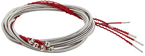 Corde per basso a scala corta 5 pezzi Corda per basso in acciaio Accessori per strumenti musicali per chitarra Corde per basso per principianti Set di 5 corde