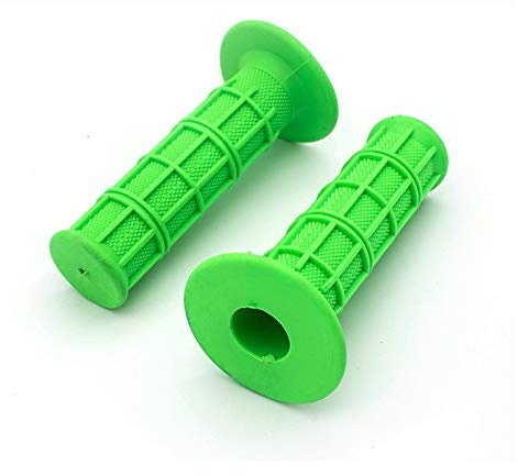 SOTAG 7/8 '' 22mm Universal Motorradgriffe Griff Gummigriff Für Kawasaki ZX6R ZX7R ZX10R ZX14R ZX12R 65 85 125/250 KLX KX 125/250 Griff (Farbe : Grün)