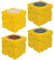 TOYANDONA 4Pcs Cheese Toy, Stress Ball Fidget Toys Mice in Cheese Relief Sensory Toy Novelty Gift for Birthday, Christmas, Halloween, Office
