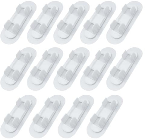 ONEBO 14 Pezzi 17-20mm Morsetto per tubo gas,Fascette autoadesive per tubi flessibili,Design a scatto,U Clip per Tubo,per Tubo dell'acqua Tubo del gas Tubo in Acciaio Tubo