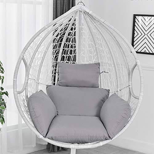 Swing Chair Kissen fur Hängesessel Schaukel Hängestuhl Hängekorb Hängestuhl Hängesitz Hängematte, Sitz Kissen Kinder Erwachsen Grau (Enthält Keinen Hängestuhl