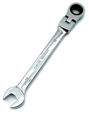 QXSJEDYCH Hardware-Werkzeuge Heimwerker, Maulschlüssel Ratschenschlüssel mit 13-mm-Kopf, flexibler Ratschenschlüssel, Ring-Maulschlüssel, verstellbarer Drehmomentschlüssel, Auto-Ratschenschlüssel chra