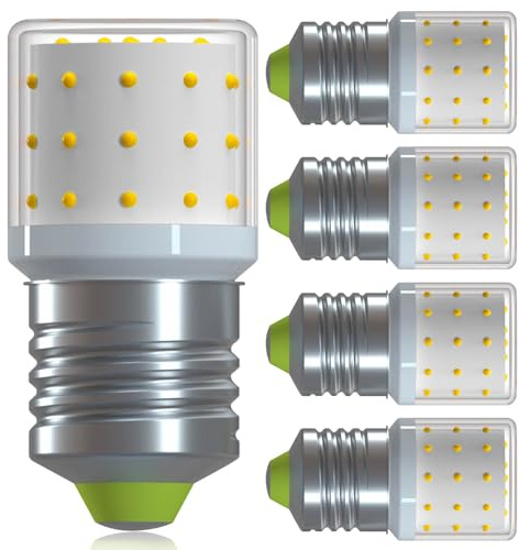 XIMNCHNI E27 LED Lampe 6W 2700K Nicht Dimmbar 60W Halogen Ersatz | 806LM Edison Glühbirne Kleine Klar Hell AC100-265V für Schlafzimmer Wohnzimmer,5er-Pack