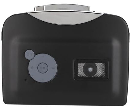 USB-Kassetten-Signalkonverter, Kassetten-zu-MP3-Aufnahmen, Musik-Konverter, Kassettenspieler, Tragbarer Konverter für Zuhause, Reisen, Schwarz