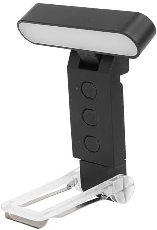 Tosuny Buchleuchte, Wiederaufladbare LED Buchleuchte Zum Lesen Im Bett, Faltbare LED Leseleuchte Zum Anklemmen mit Speicher, 5 Farbtemperaturen und 6 Helligkeitsstufen, für