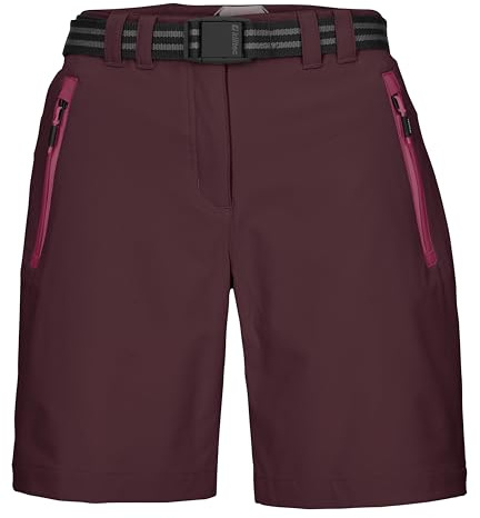 killtec funktionsbermudas/shorts med bälte KOS 19 WMN BRMDS, vindruva, 46, 42807-000, vindruva, 46