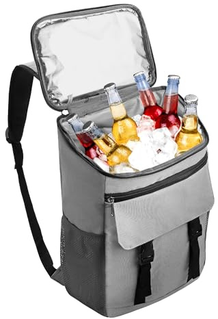 HOMGEN Insulated Cooler Backpack - 25L Waterproof Picnics Cooler Bag - Lightweight Leak-Proof Backpack - Multifunctional Lunch Bag for Adults Students to Work, Camping, Beach, Hiking,Fishing