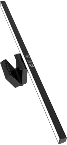 SHINEOFI Barre Lumineuse LED Anti-lumière Bleue pour Écran D'ordinateur Design Asymétrique Unique, Protection des Yeux, Température de Couleur Réglable 3000k-6500k pour Usage Multi-scènes