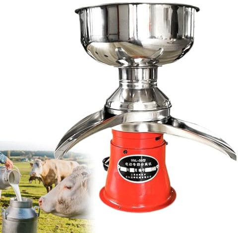 GESAIDES Écrémeuse, 5 L pour Lait de Chèvre, Centrifugeuse électrique, pour Ferme laitière, 9 500 TR/Min