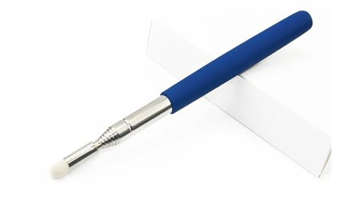 1 puntero especial retráctil para profesores, pizarra para enseñanza, escuela, clase, comando, pizarra blanca táctil (azul)