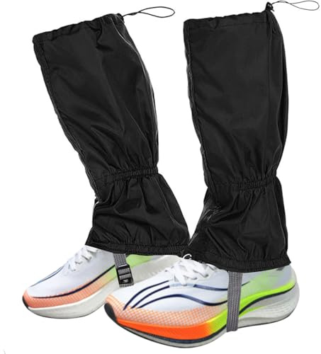 WUBAYI Wasserdichte verstellbare Gamaschen, atmungsaktive Beinabdeckungen zum Wandern, Klettern, Trekking und Schneespaziergänge, Outdoor-Hose, Schutzausrüstung