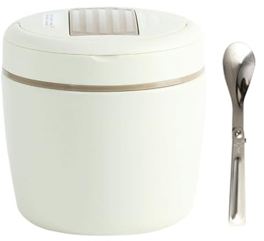 Generico Portavivande per Cibo Caldo - 1,2 l Bocca Larga Antigoccia Kit con Cucchiaio e Borsa | Contenitore Termico per Alimenti - Per Campeggio Picnic Spiaggia Escursionismo Arrampicata Viaggio