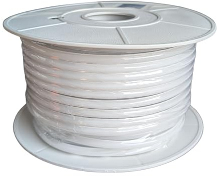 A2ZWORLD Striscia Led 220V AC IP65 Da 50 Metri, Bianco Caldo 3000K, 10W/M 260LED/M 888LM/M, Tagliabile Ogni 5cm, CRI≥85 10X7mm, Angolo 180°, IP65, Tanti Accessori Inclusi