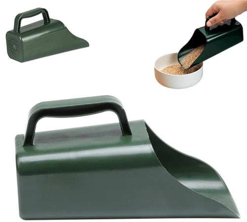 Pelle De Jardin en Plastique, Multifonctionnelle Pelle A Granules Pellet, Outil De Creusement du Sol, Pelles À en Pot Et Pelles À Engrais, Outil De Jardinage À Tamis Ergonomique pour Compost Terre