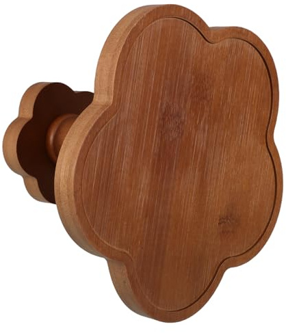 NIYANGLE Plateau Bois sur Pied Forme Fleur pour Ranger Clés Accessoires Objets Décoratif Maison Bureau