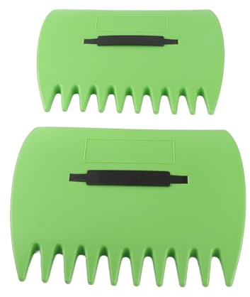 Qudinip Pelle à Feuilles, 2 Pièces Pince à Feuilles Tombées Branches Mortes Griffe Râteau à Main en Plastique pour Le Nettoyage de la Pelouse du Jardin Feuilles Tombées Branches Mortes