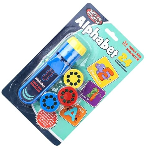 Projecteur De Lampe De Poche pour , Visuels d'apprentissage Éducatif, 21,5 X 13,5 Cm, Projecteur De Contes, Torche De Camping, Projection De Scène Interactive, pour Garçons Et Filles Et Au Couc