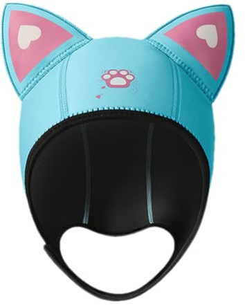 Capucha de buceo con orejas de gato, gorro de buceo, orejas de gato