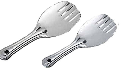 2 x Kitchen Rice Serving Spoon Design Cutlery Platter Stainless Steel Punja