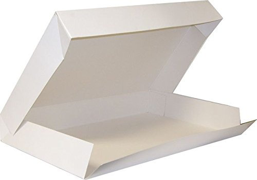 FaisTonGateau 25 boites Blanche Plateau Traiteur 32x42x6 cm