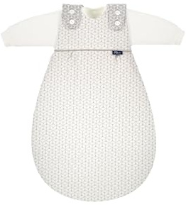 Alvi Baby-Mäxchen 3-teilig Baumwolle Raute Taupe - Taupe 74/80 | Baby Schlafsack Set mit 2.5 TOG, Sommer- und Winterschlafsack sowie mitwachsendem Schlafsystem aus Baumwolle