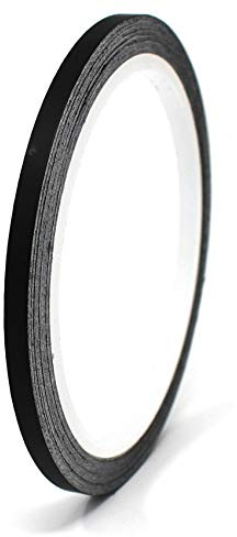 Finest Folia 10 Meter (0,79€/Meter) Matt Zierstreifen Auto Motorrad Boot Modellbau Basteln DIY Deko Dekorstreifen Seitenstreifen Klebestreifen (Schwarz Matt, 4mm Breite)