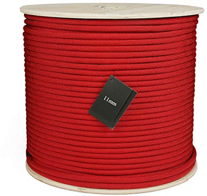 ZHWNGXOlian Multifunktionales 11-mm-Kraftseil Für Den Außenbereich Absturzsicherungshilfsseil In Großer Höhe, Die Erste Aufprallkraft Beträgt 930 Kg(Size:11mm x 30M)