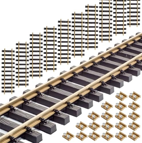ML-Train Gleis gerade 30 cm mit Messing Schraub-Verbinder 10 Stück mit Allen Spur G Gleissystemen kombinierbar