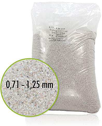 Höfer Chemie 25 kg Sable de Quartz Premium pour Filtre de Piscine 0,71-1,25 mm - Idéal pour Filtration d'eau Potable, Fabriqué en Allemagne