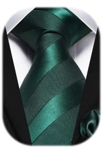HISDERN Krawatten Für Herren Gepunktete Klassische Taschentuch Formelle Elegant Krawatte & Einstecktuch Set Für Hochzeit Party Business