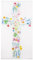 Rayher Ornement en cire, Croix, florale, 1 pce., 6,5X12cm, prêt à l’emploi, décoration de bougie, baptême, communion, confirmation, mariage, Pâque-31637999