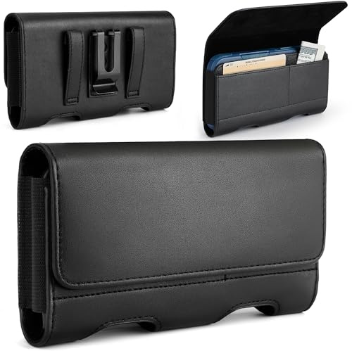 Gcepls Custodia per Cellulare con Clip da Cintura per iphone 15/16 Pro Max, 14 1 Pro Max,Galaxy S25+ S23 S22 S21 A33 A55, [Chiusura Magnetica] Cintura Fondina con Slot Carte,Cell Phone Holster