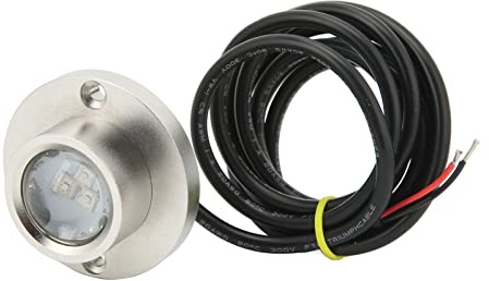 Boots-Unterwasserlicht, Marine-Unterwasser-LED-Licht DC 12V 24V Edelstahl Universal Passend für Boot Yacht Waterside Lighting (Weiß)