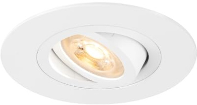 SLV NEW TRIA 75 XL, Deckeneinbauleuchte, rund, max. 10W, GU10, weiß