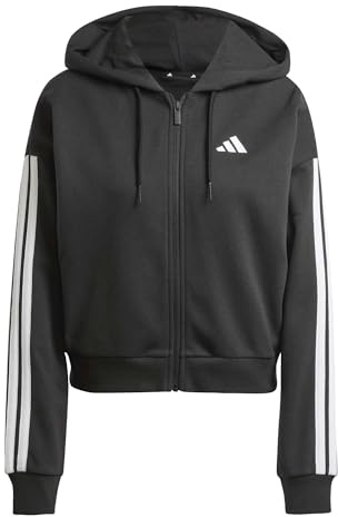 Adidas Damen Essentials 3-Stripes French Terry Full Zip Hoodie