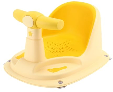 Beatifufu Kinderbadewannensitz aus Pp und Tpe mit Rutschfester Basis Robuster Konstruktion und Komfortablem Design für Sicheres Baden im Bad