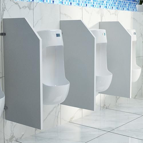 Sichtschutz für Urinale in Herrentoiletten, Toilettentrennwand aus Holz, Sichtschutz für Urinale in Herrentoiletten, Toilettentrennwand, Toilettentrennwände mit Edelstahlbeschlägen. Geeignet