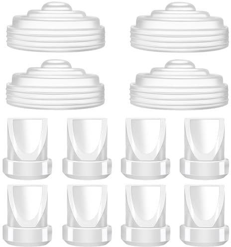 8 válvulas de pico de pato y 4 diafragmas de silicona compatibles con Momcozy M5, accesorios de repuesto de piezas de bomba M5 fabricados por Tbuymax, no son piezas originales de bomba Momcozy