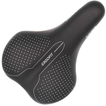 MVTEK Sella bici ErgoFit. Sedile bici per donna. Sella bicicletta massimo comfort con imbottitura ProZone. Sella bici ammortizzata 180x245mm. Sellino ergonomico City bike donna 350g. Bici accessori.