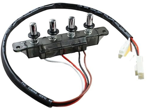 4-Button Range Hood Switch Button Universal Accessories Five-Button Switch Control Panel Panel Controller Replacement (Parts)
