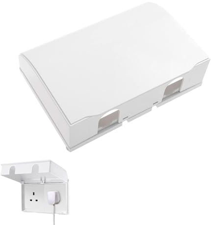 Plug Socket Covers UK, Socket Covers Plug Covers for Sockets UK,Childproof Electrical Outlet Protector, Double-Position, Universal Plug Socket Cover, Switch Protector Box for Home Baby Pet (1PCS)