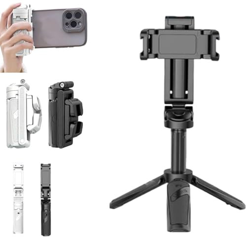 Elevopro Pocket Tripod 360, Elevopro Vlogger Pro, 3-in-1 Mini Phone Grip for All Type, 2025 New Elevo Pro Pocket Tripod, Extendable Grip Phone Tripod with Detachable Remote Pocket Size (Black)