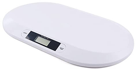 HOARLICN Babywaage, Weight Scale Abs 20kg 55 X 32 X 2.7cm Lcd 10g Mit Babywaage Handtuch Messlineal Fur Säuglinge, Kinder, Kleintiere