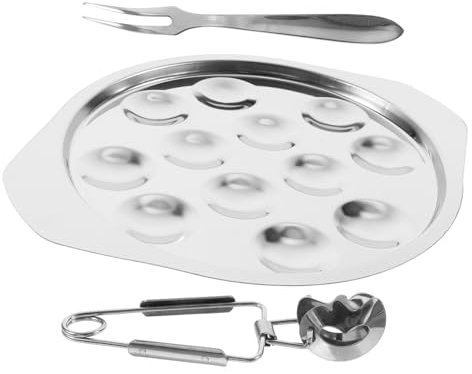 BESTOYARD Plato Para Caracoles Plato Para Hornear Caracoles Para Servir Mariscos