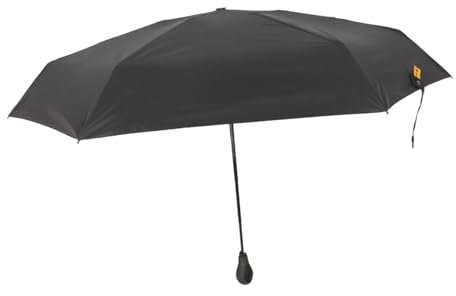 Ipetboom Mini Parapluie Pliant 5 Plis 6 Baleines, Ultra Léger, Protection Solaire Noire, Résistant la Pluie, pour Voyage, Facile à Transporter