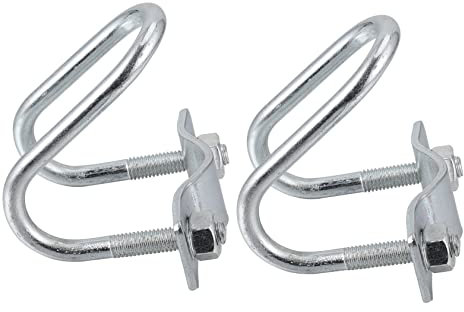 UKCOCO 2pezzi Morsetto u in Ferro Zincato Clip u Per Allevamento Suini Clip Tubo Resistenti e Facili Da Usare