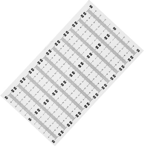 Cabilock 21pcs Adhesive Ruler Tape Sticker Metric Scale 5-0-5cm Black on White Waterproof Self-stick Measuring Ruler for Workbench and Multi-use Labeling