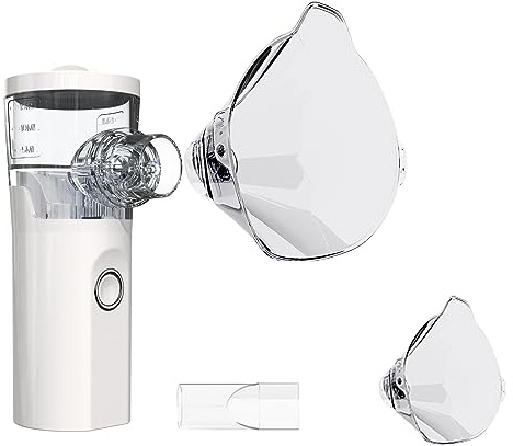 Mldnld Nebuliser Machine for Adults & Kids Home Use, Portable Nebulizer Storage Bag and 2 Mask, Fast Misting, Quiet