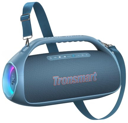 Tronsmart Bang 2 Altavoz Bluetooth Potente 90W, 26H Batería, Altavoz Grande Autoamplificado HiFi Portátil, IPX6, EQ, Speaker Parlante con Bocina y Luces RGB, para IR de Camping, a la Playa o al Campo